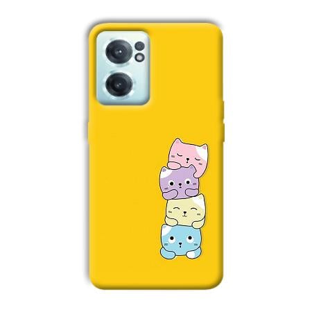 Colorful Kittens Customized Printed Back Case for OnePlus Nord CE 2