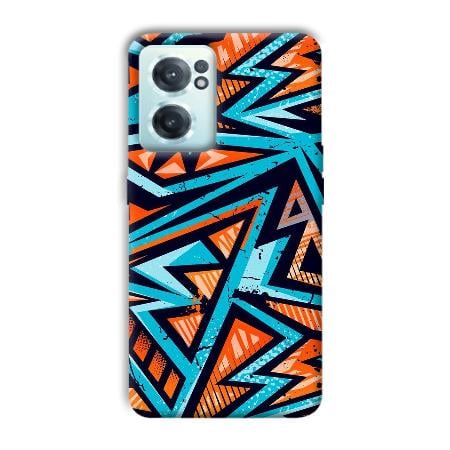 Zig Zag Pattern Customized Printed Back Case for OnePlus Nord CE 2