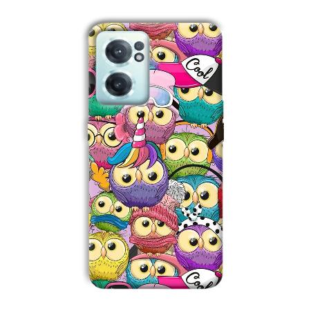 Colorful Owls Customized Printed Back Case for OnePlus Nord CE 2