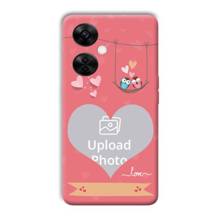 Love Birds Design Customized Printed Back Case for OnePlus Nord CE 3 Lite 5G
