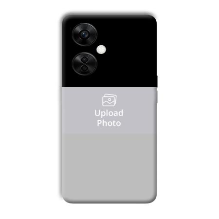 Black & Grey Customized Printed Back Case for OnePlus Nord CE 3 Lite 5G