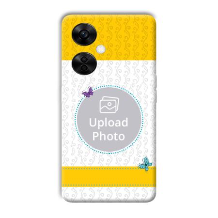 Butterflies & Yellow Customized Printed Back Case for OnePlus Nord CE 3 Lite 5G