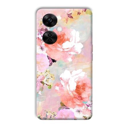Floral Canvas Customized Printed Back Case for OnePlus Nord CE 3 Lite 5G
