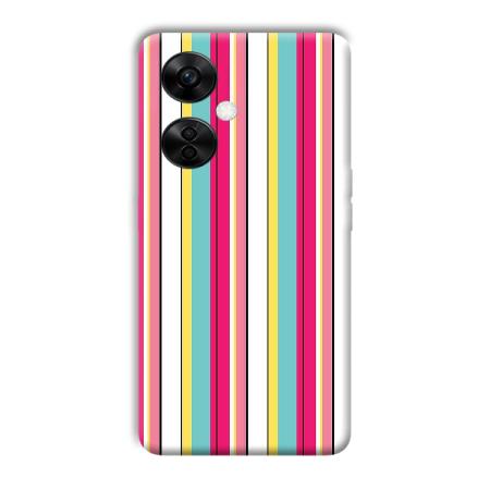 Lines Pattern Customized Printed Back Case for OnePlus Nord CE 3 Lite 5G