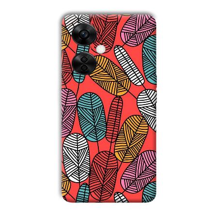 Lines and Leaves Customized Printed Back Case for OnePlus Nord CE 3 Lite 5G