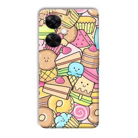Love Desserts Customized Printed Back Case for OnePlus Nord CE 3 Lite 5G