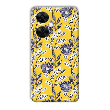 Yellow Fabric Design Customized Printed Back Case for OnePlus Nord CE 3 Lite 5G