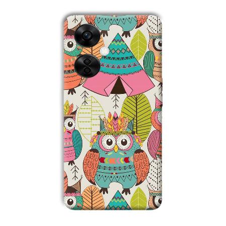 Fancy Owl Customized Printed Back Case for OnePlus Nord CE 3 Lite 5G