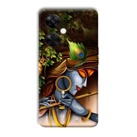 Krishna & Flute Customized Printed Back Case for OnePlus Nord CE 3 Lite 5G