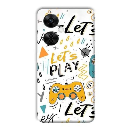 Let's Play Customized Printed Back Case for OnePlus Nord CE 3 Lite 5G