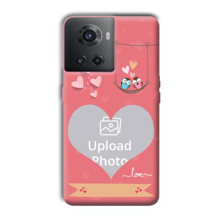 Love Birds Design Customized Printed Back Case for OnePlus 10R 5G