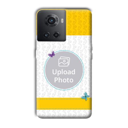 Butterflies & Yellow Customized Printed Back Case for OnePlus 10R 5G