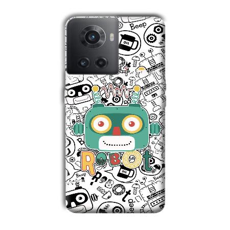 Animated Robot Customized Printed Back Case for OnePlus 10R 5G