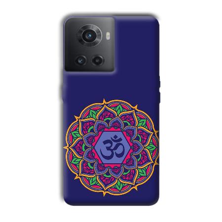 Blue Om Design Customized Printed Back Case for OnePlus 10R 5G