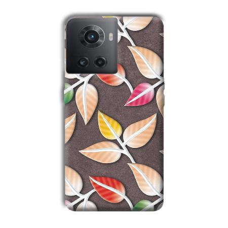Leaves Customized Printed Back Case for OnePlus 10R 5G