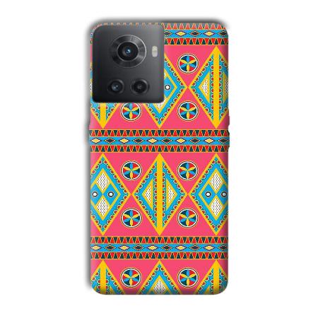 Colorful Rhombus Customized Printed Back Case for OnePlus 10R 5G