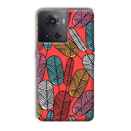 Lines and Leaves Customized Printed Back Case for OnePlus 10R 5G