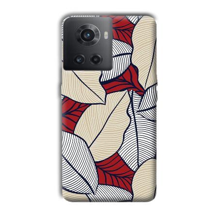 Leafy Pattern Customized Printed Back Case for OnePlus 10R 5G