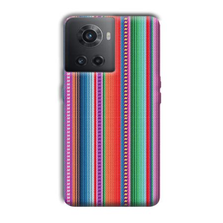Fabric Pattern Customized Printed Back Case for OnePlus 10R 5G