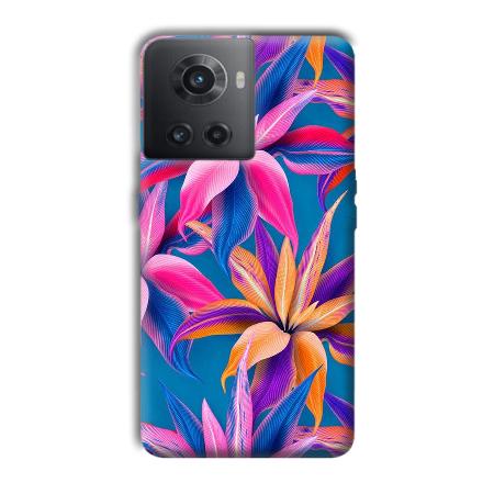 Aqautic Flowers Customized Printed Back Case for OnePlus 10R 5G