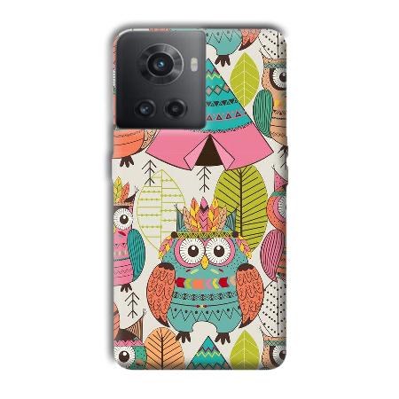 Fancy Owl Customized Printed Back Case for OnePlus 10R 5G