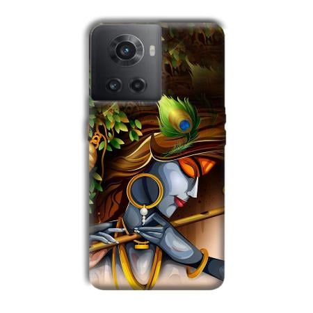 Krishna & Flute Customized Printed Back Case for OnePlus 10R 5G