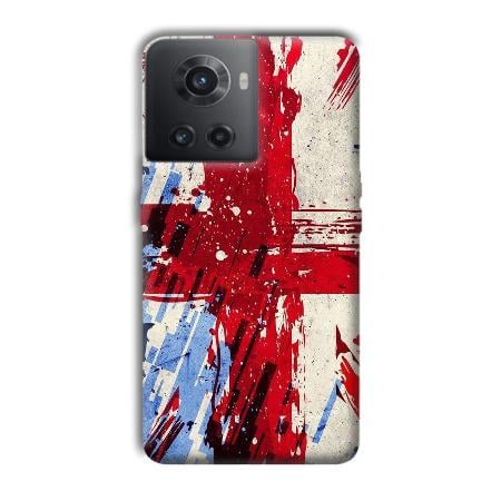 Red Cross Design Customized Printed Back Case for OnePlus 10R 5G