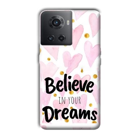 Believe Customized Printed Back Case for OnePlus 10R 5G