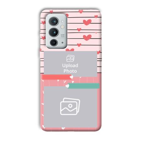Pink Hearts Customized Printed Back Case for OnePlus 9RT