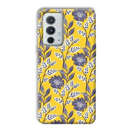 Yellow Fabric Design Customized Printed Back Case for OnePlus 9RT