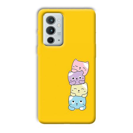 Colorful Kittens Customized Printed Back Case for OnePlus 9RT