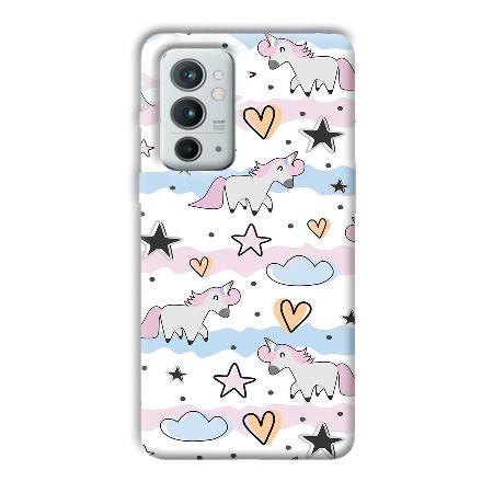 Unicorn Pattern Customized Printed Back Case for OnePlus 9RT