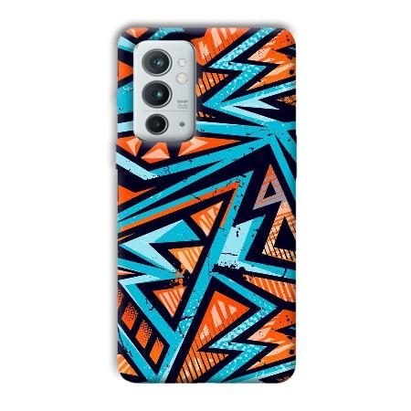 Zig Zag Pattern Customized Printed Back Case for OnePlus 9RT