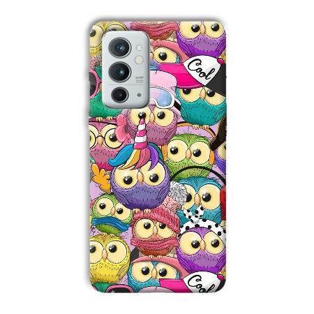 Colorful Owls Customized Printed Back Case for OnePlus 9RT