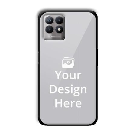 Glass Premium Customized Photo Printed Back Case for Realme 8i