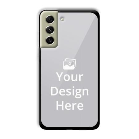Glass Premium Customized Photo Printed Back Case for Samsung Galaxy S21 FE