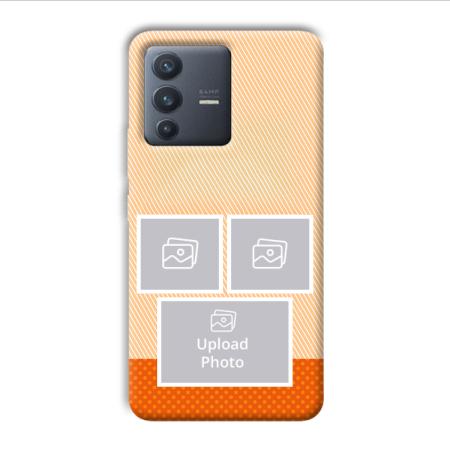 Orange Background Customized Printed Back Case for Vivo V23