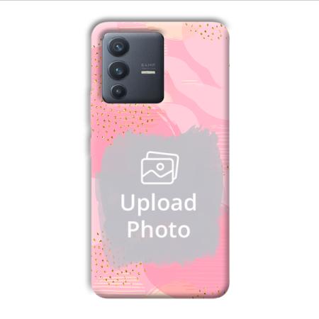 Sparkly Pink Customized Printed Back Case for Vivo V23