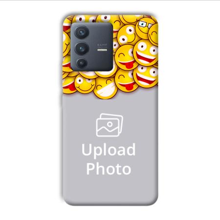 Emojis Customized Printed Back Case for Vivo V23