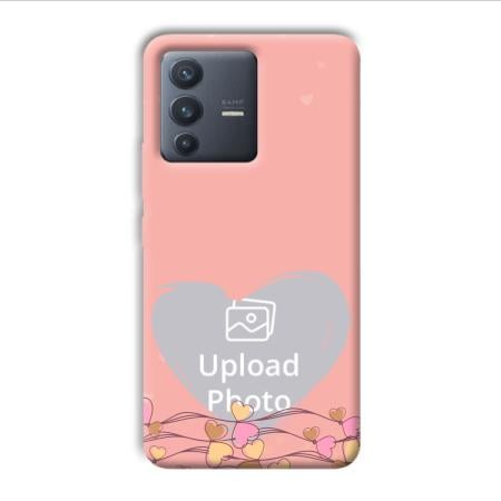 Small Hearts Customized Printed Back Case for Vivo V23