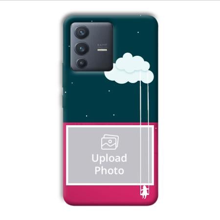 On The Clouds Customized Printed Back Case for Vivo V23