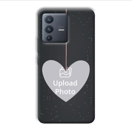 Hearts Customized Printed Back Case for Vivo V23