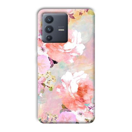 Floral Canvas Customized Printed Back Case for Vivo V23