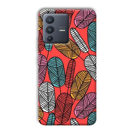 Lines and Leaves Customized Printed Back Case for Vivo V23