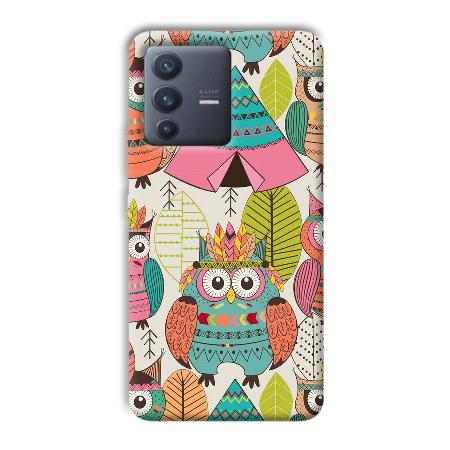 Fancy Owl Customized Printed Back Case for Vivo V23