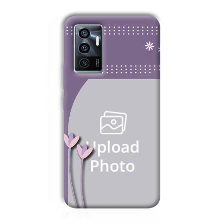 Lilac Pattern Customized Printed Back Case for Vivo V23e