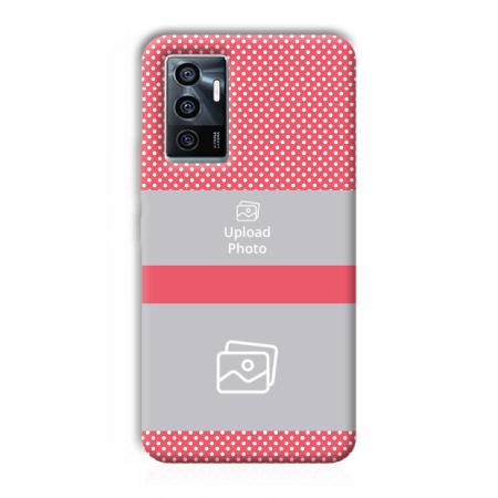 Pink Polka Customized Printed Back Case for Vivo V23e