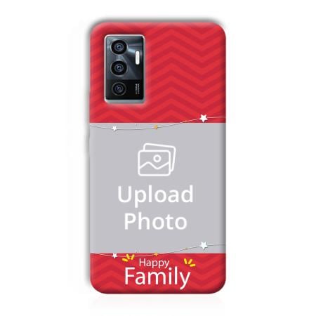 Happy Family Customized Printed Back Case for Vivo V23e