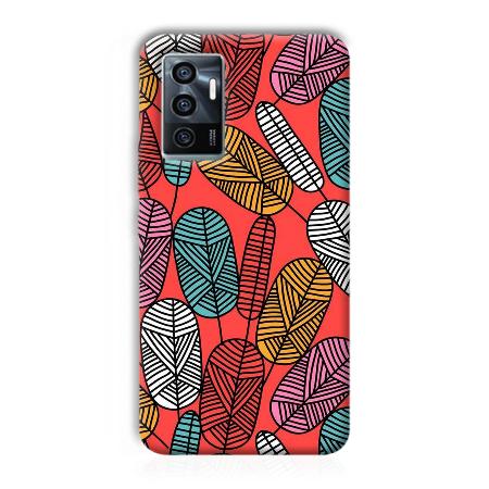 Lines and Leaves Customized Printed Back Case for Vivo V23e