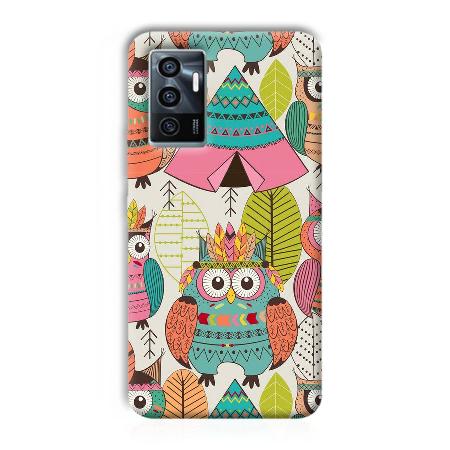 Fancy Owl Customized Printed Back Case for Vivo V23e
